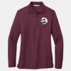 Ladies Silk Touch Long Sleeve Polo Thumbnail