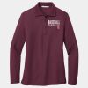 Ladies Silk Touch Long Sleeve Polo Thumbnail